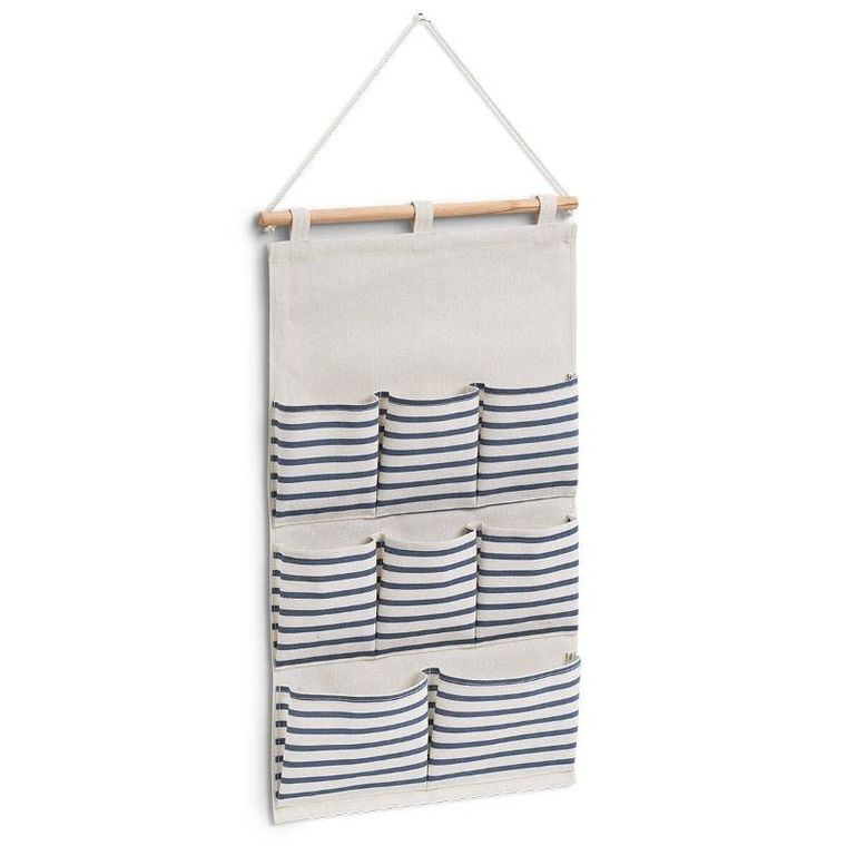 Zeller, Stripes, organizer na ścianę z kieszeniami, 35-60 cm