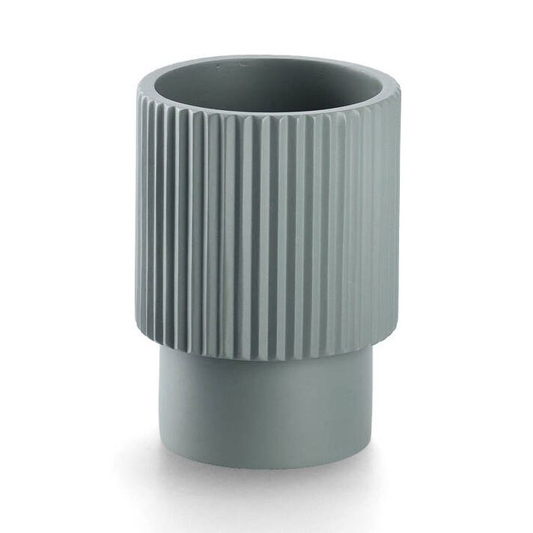 Zeller, Stripes, prążkowany kubek z poliresinu, średnica 8 cm