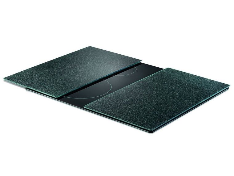 Zeller, szklane płyty ochronne na kuchenkę, Anthracite granit, 2 szt.