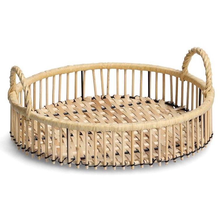 Zeller, Taca dekoracyjna, Rattan, Ø 32 cm