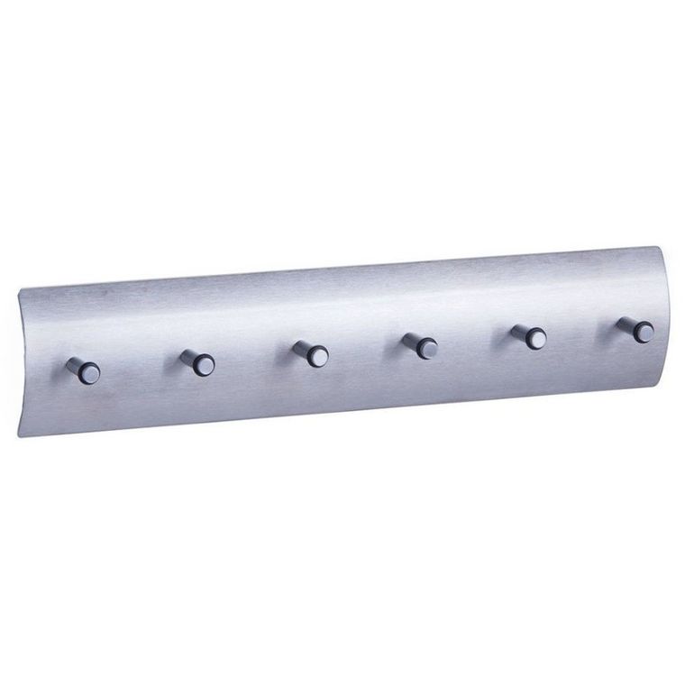 Zeller, wieszak na klucze, 6 haczyków, aluminium
