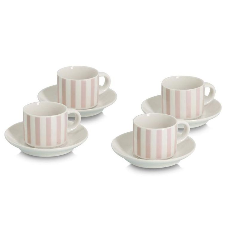 Zeller, zestaw filiżanek do espresso z talerzykami, 70 ml