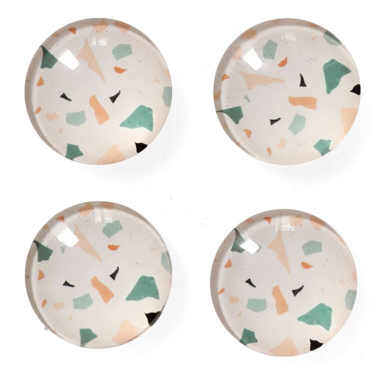 Zeller, zestaw magnesów ozdobnych, 4 szt., ø 2.5 cm