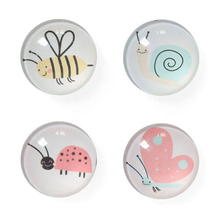 Zeller, zestaw magnesów ozdobnych, 4 szt., ø 2.5 cm