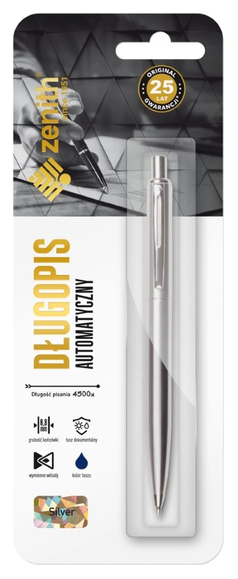 Zenith, Silver, długopis