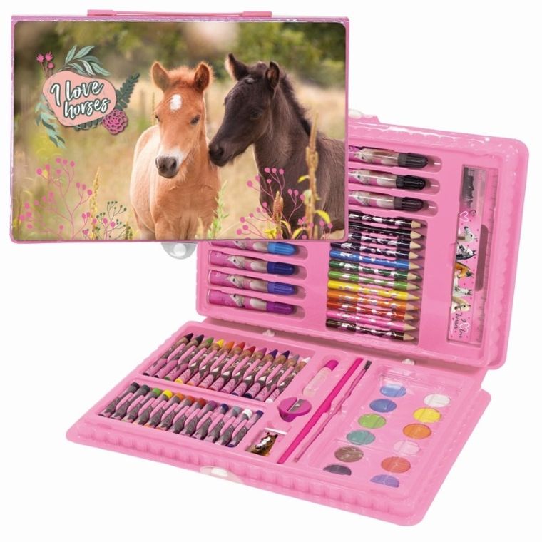 Zestaw artystyczny, Love Horses, 71 elementów