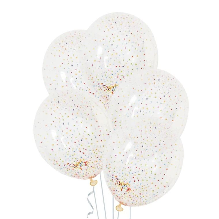 Zestaw balonów z konfetti, kulki, 3 szt.