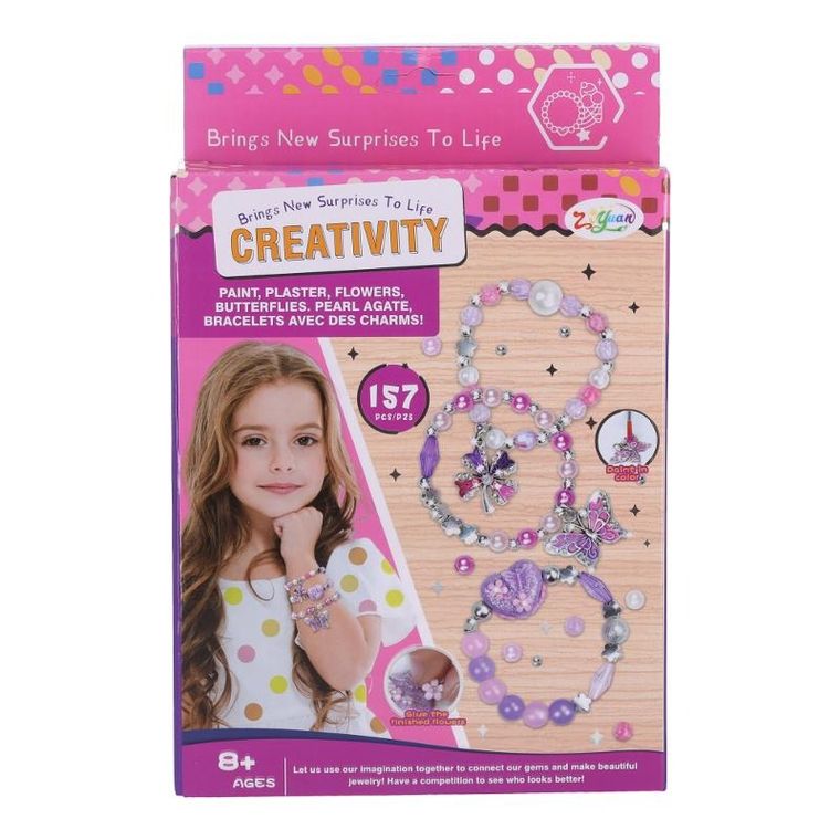 Zestaw do robienia biżuterii, 157 elementów