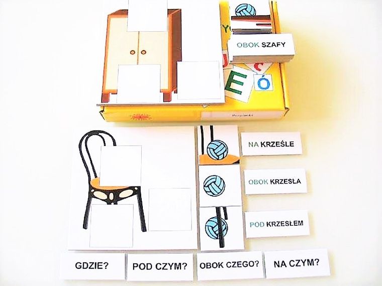 Zestaw dydaktyczny. Przyimki