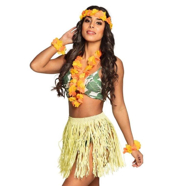 Zestaw hawajski, żółty