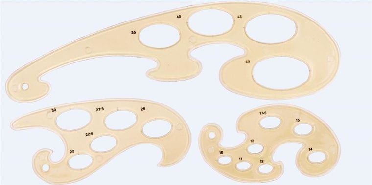 Zestaw krzywików, 3 szt.