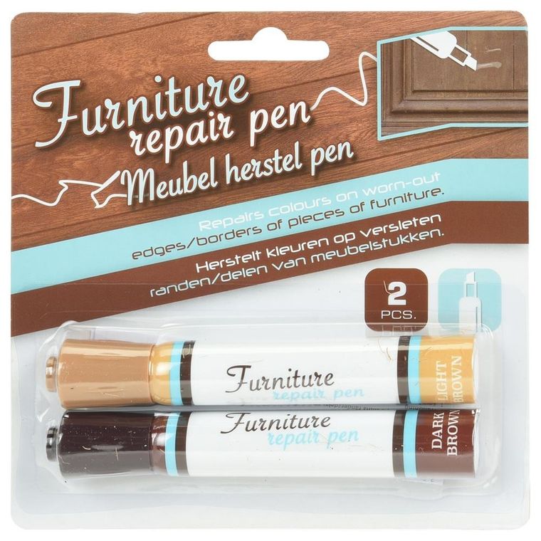 Zestaw naprawczy do mebli paneli, jasny ciemny brązowy