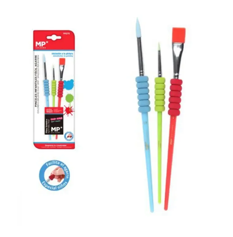 Zestaw pędzli dla dzieci, 3 szt.