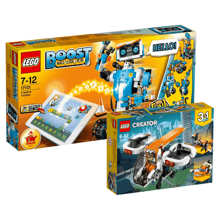 Zestaw promocyjny: LEGO BOOST, zestaw kreatywny, 17101 + GRATIS: LEGO Creator, Dron badawczy, 31071