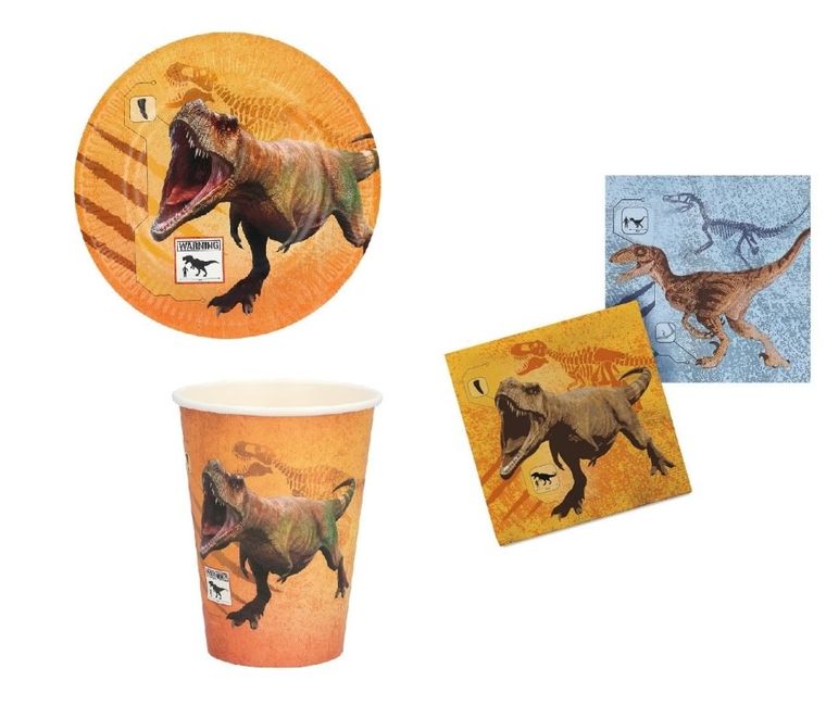 Zestaw urodzinowy, dinozaur Rex, 36 elementów