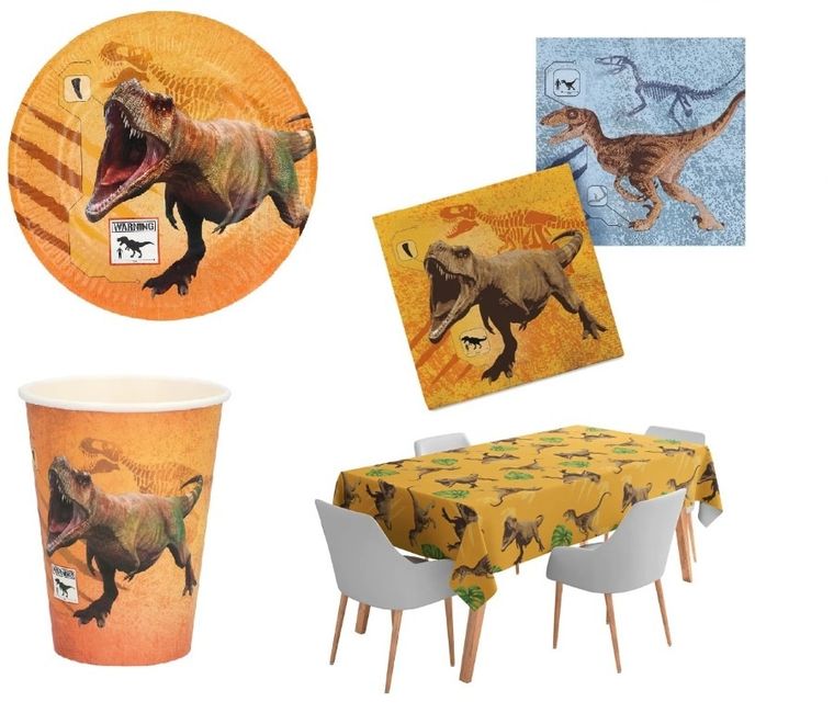 Zestaw urodzinowy, dinozaur Rex, 37 elementów