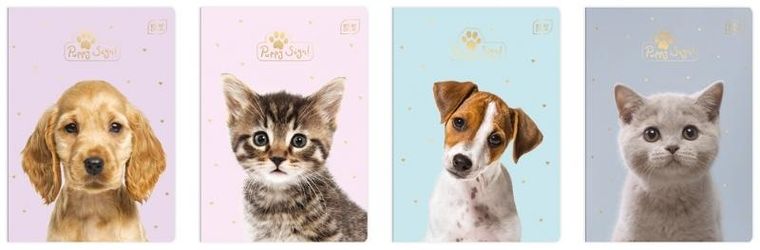 Zeszyt A5, 16 kartek, kratka, Puppy Sign, 1 szt.