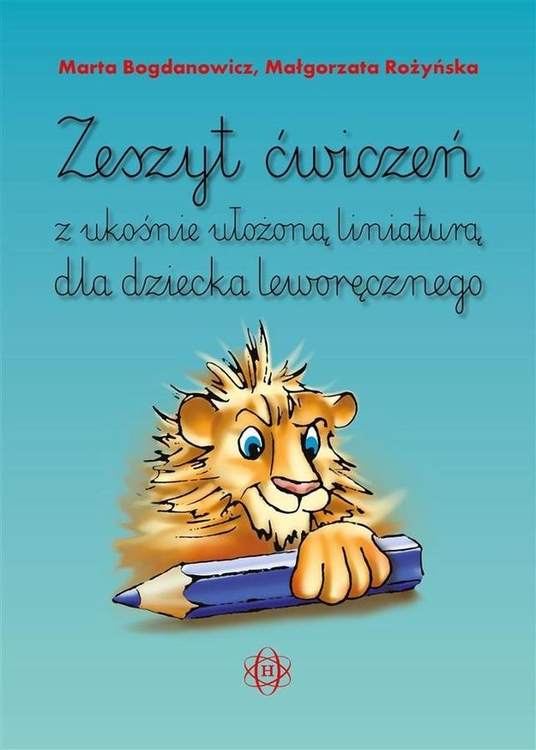 Zeszyt ćwiczeń z ukośnie ułożoną liniaturą