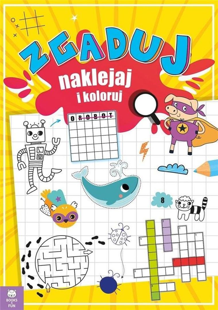 Zgaduj, naklejaj i koloruj
