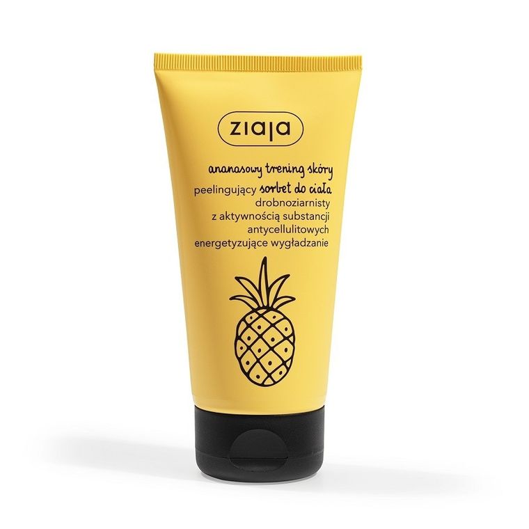 Ziaja, Ananasowy trening skóry, peelingujący sorbet do ciała, 160 ml