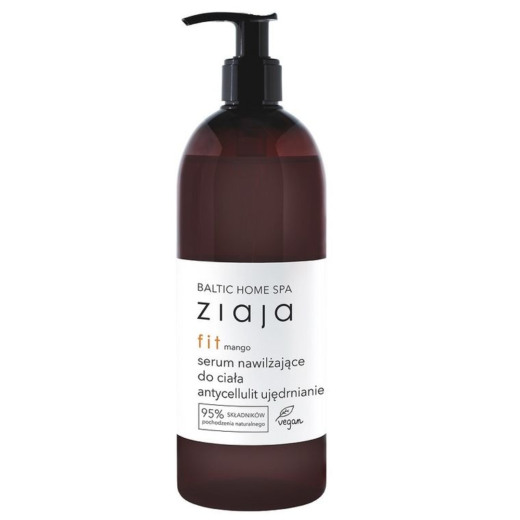 Ziaja, Baltic Home Spa Fit, serum nawilżające do ciała, antycellulitowe i ujędrniające, Mango, 400 ml