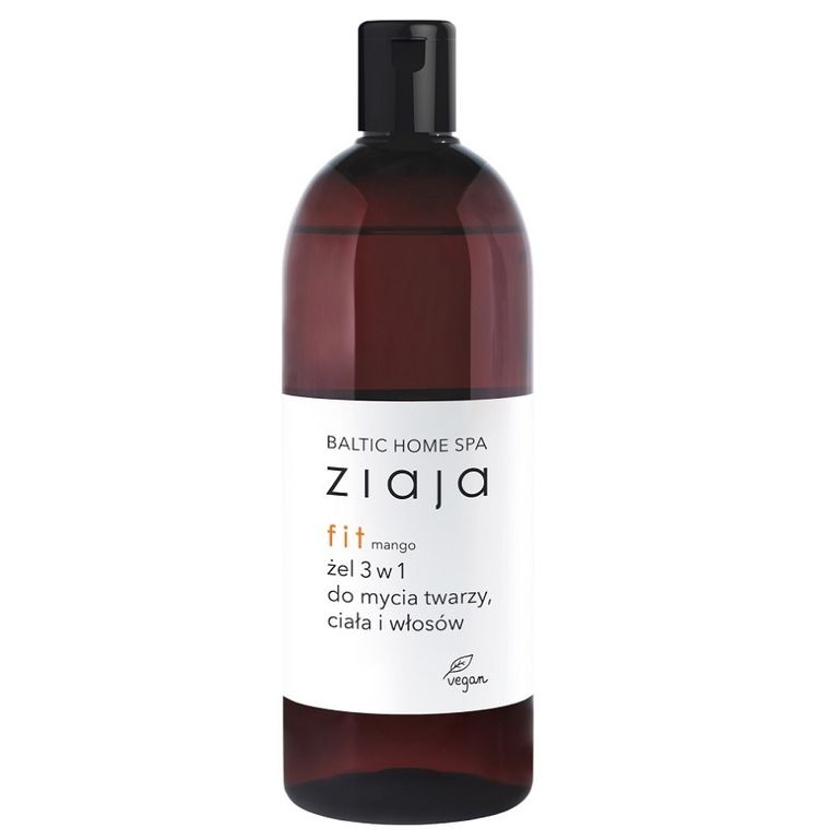 Ziaja, Baltic Home SPA, Fit, żel, 3w1 do mycia twarzy ciała i włosów, Mango, 500 ml