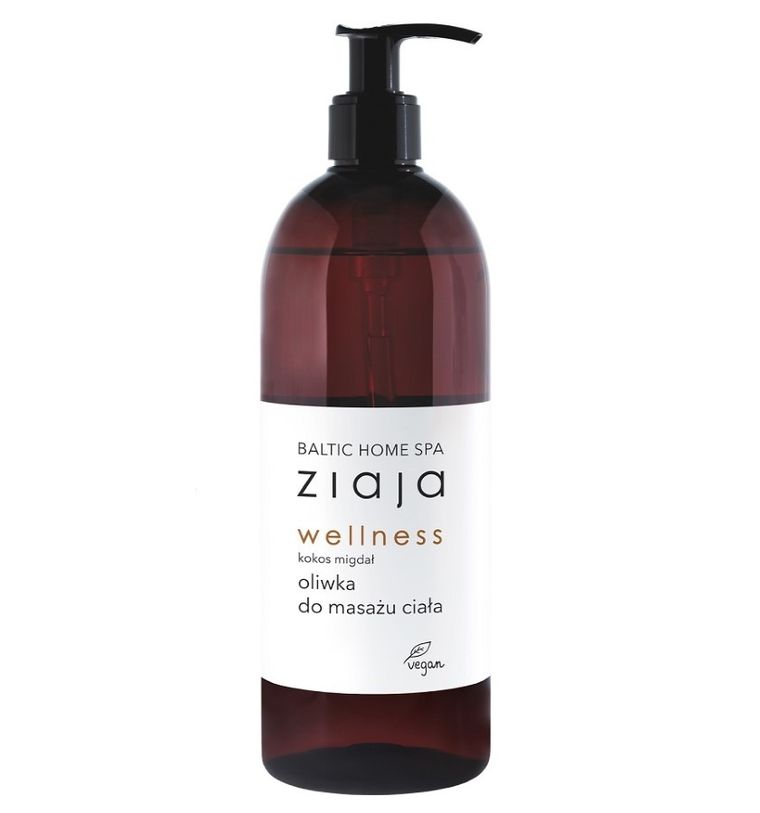 Ziaja, Baltic Home Spa Wellness, oliwka do masażu ciała, Kokos Migdał, 490 ml