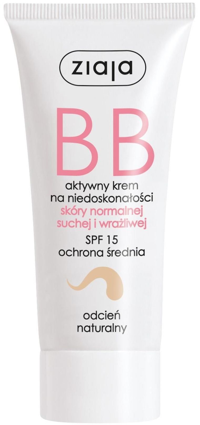 Ziaja, BB, krem do skóry normalnej, suchej i wrażliwej, odcień naturalny, SPF 15, 50 ml