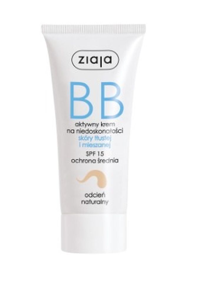 Ziaja, BB, krem do skóry tłustej i mieszanej, odcień naturalny, SPF 15, 50 ml