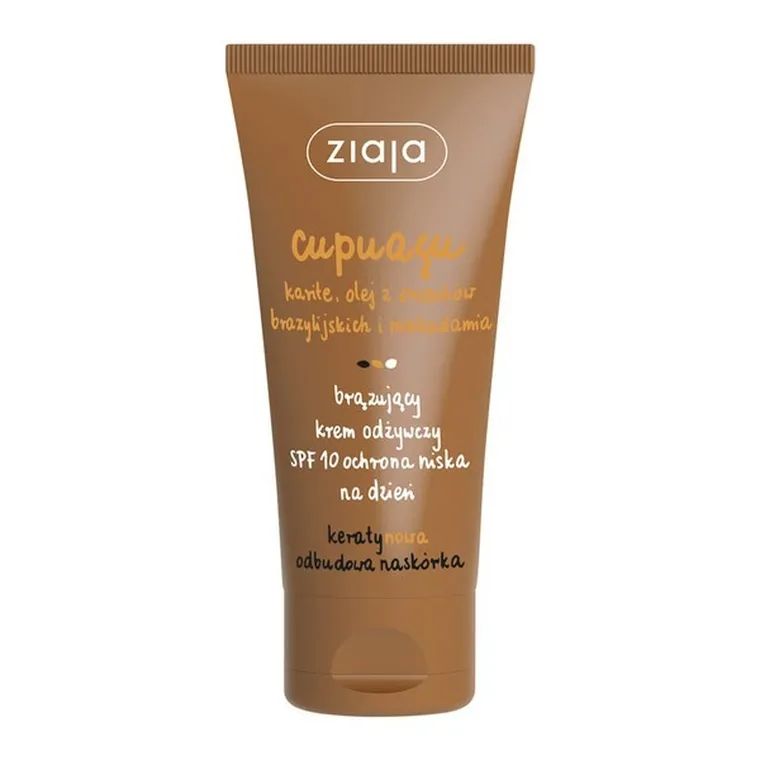Ziaja, Cupuacu, brązujący krem odżywczy na dzień, SPF 10, 50 ml