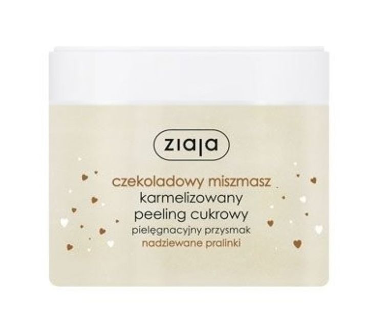 Ziaja, Czekoladowy miszmasz, Karmelizowany peeling cukrowy, Nadziewane Pralinki, 300 ml