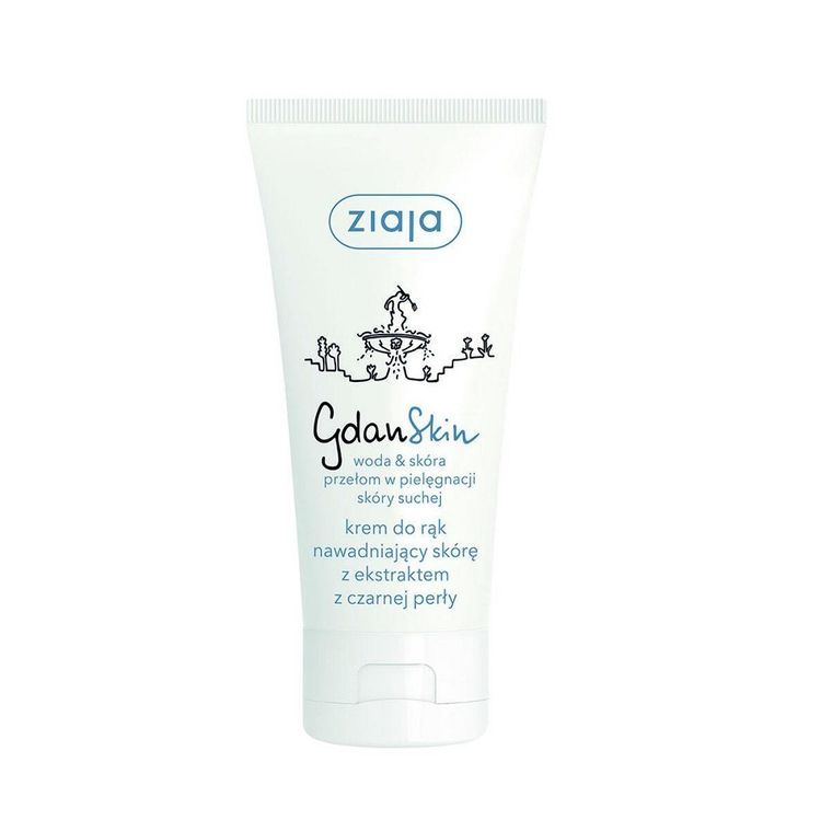 Ziaja, GdanSkin, krem do rąk nawadniający skórę z ekstraktem z czarnej perły, 50 ml