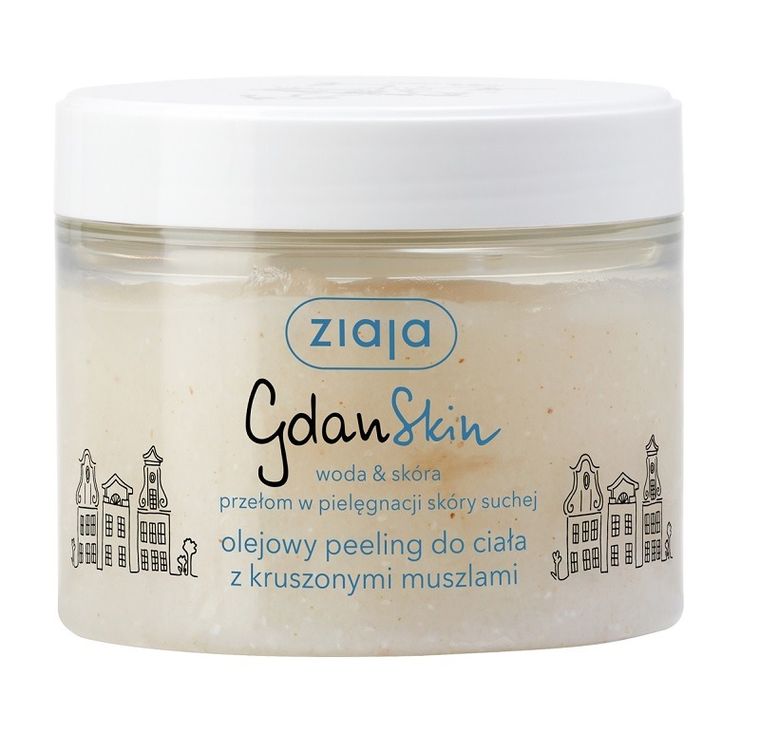 Ziaja, GdanSkin, olejowy peeling do ciała z kruszonymi muszlami, 300 ml