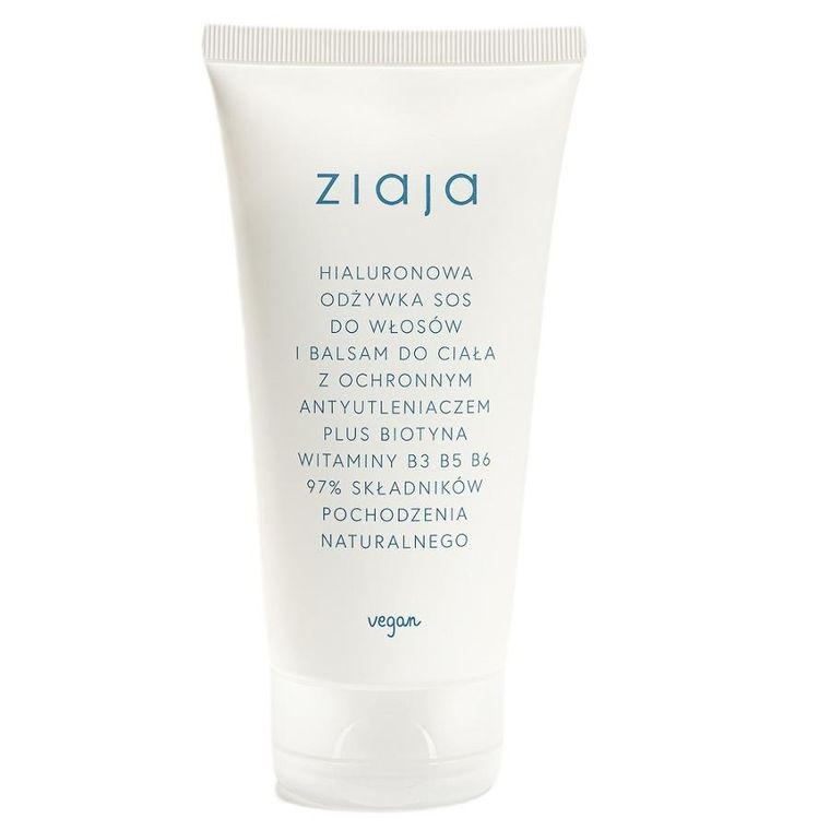 Ziaja, Hialuronowa odżywka SOS do włosów i, balsam do ciała, 160 ml