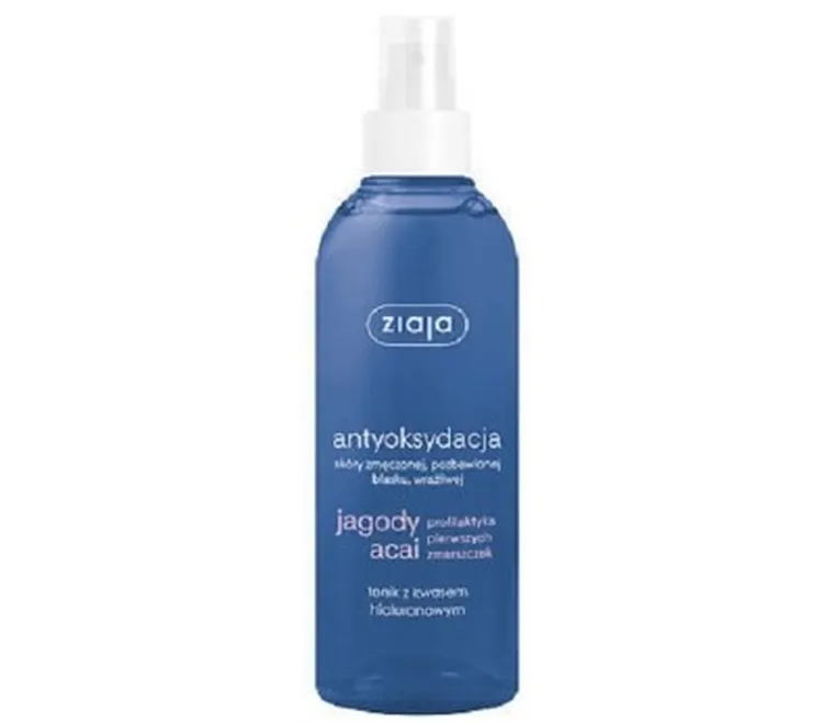 Ziaja, Jagody Acai, antyoksydacja tonik z kwasem hialuronowym, 200 ml