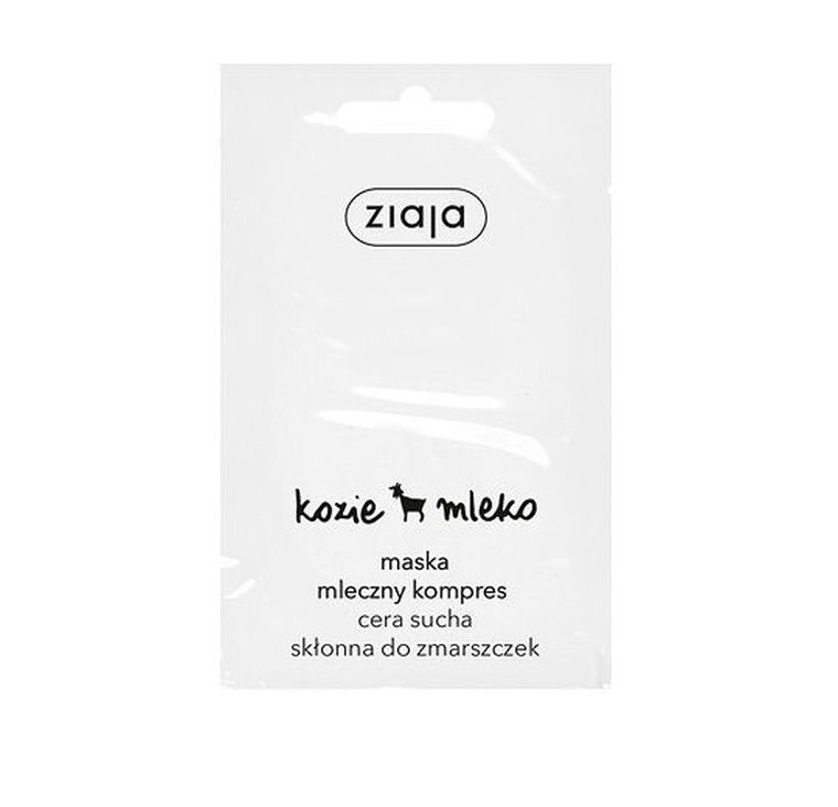 Ziaja, Kozie mleko, maska mleczny kompres, cera sucha, 7 ml