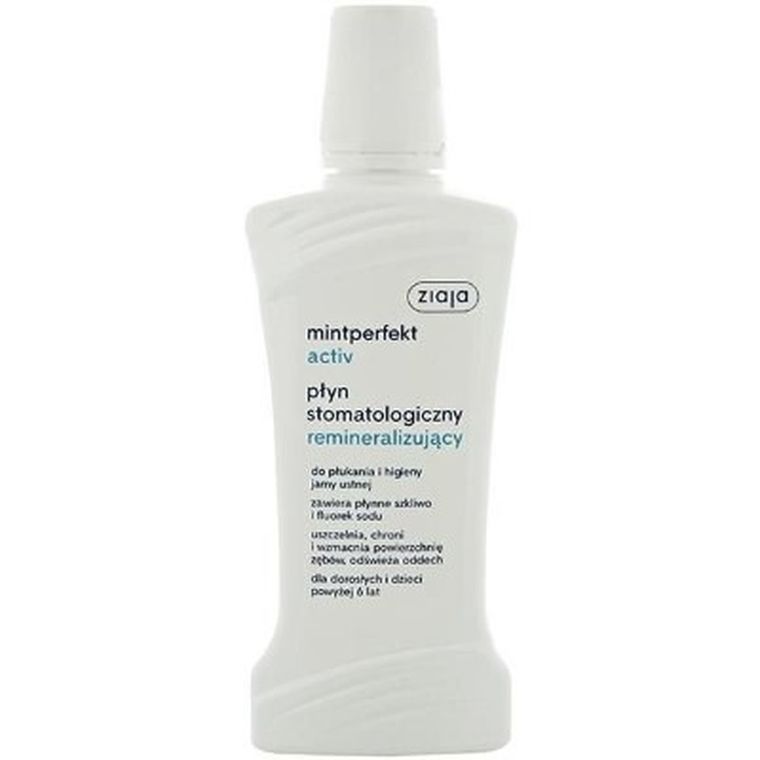 Ziaja, Mintperfekt Activ, płyn do płukania jamy ustnej stomatologiczny, remineralizujący, 500 ml