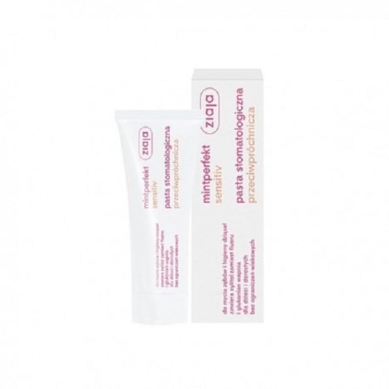 Ziaja, Mintperfekt Sensitiv, pasta stomatologiczna przeciwpróchnicza, 75 ml