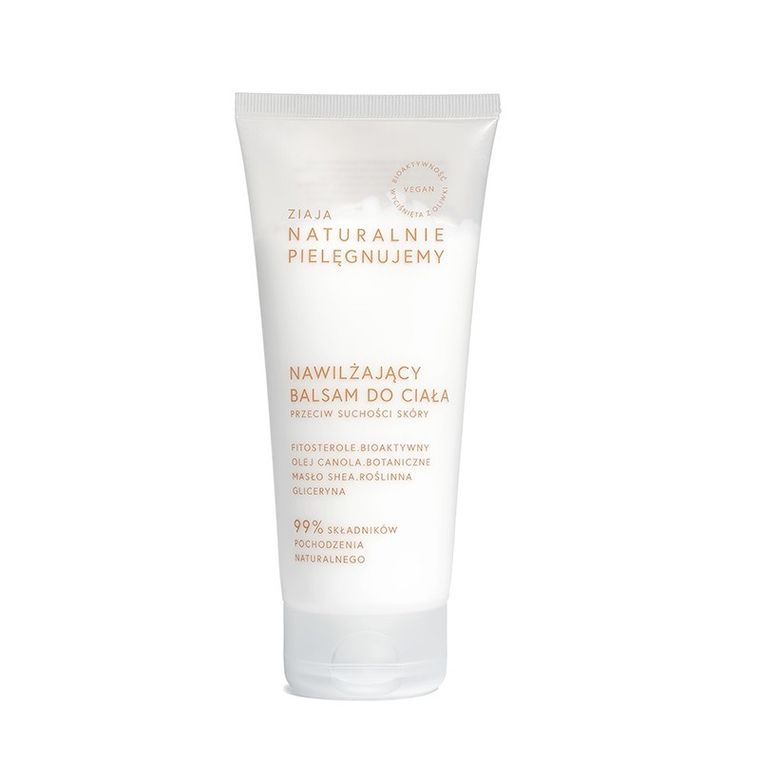 Ziaja, Naturalnie Pielęgnujemy, nawilżający balsam do ciała przeciw suchości skóry, 200 ml