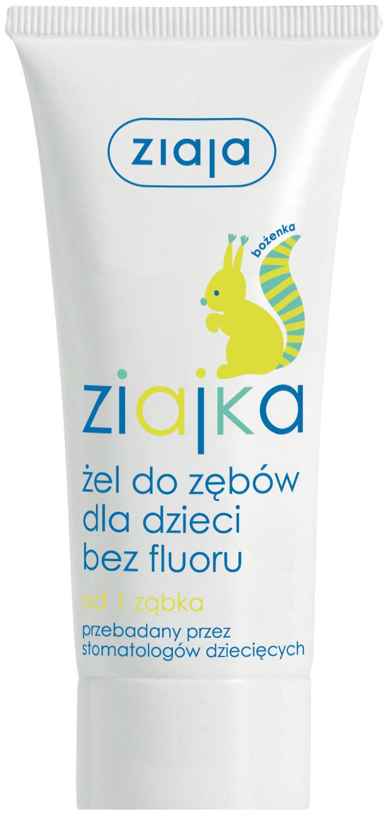 Ziajka, żel do zębów dla dzieci bez fluoru, 50 ml