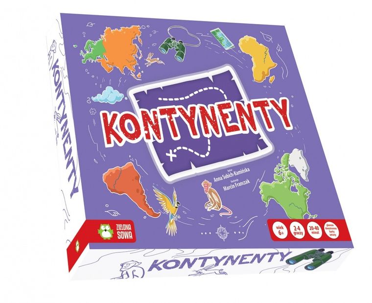Zielona Sowa, Kontynenty, gra edukacyjna