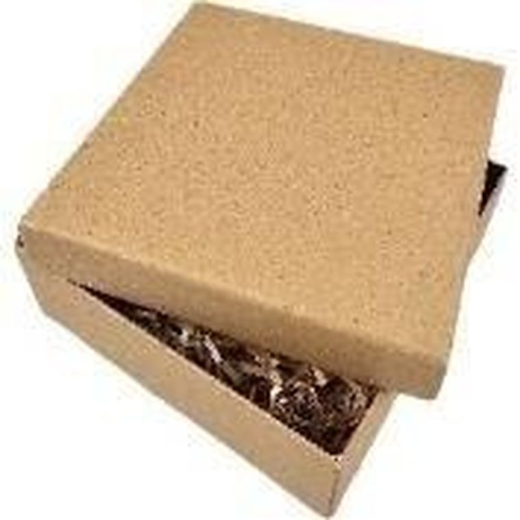 Ziemia Obiecana, pudełko prezentowe, kraft, beżowe, 15-15-5,5 cm