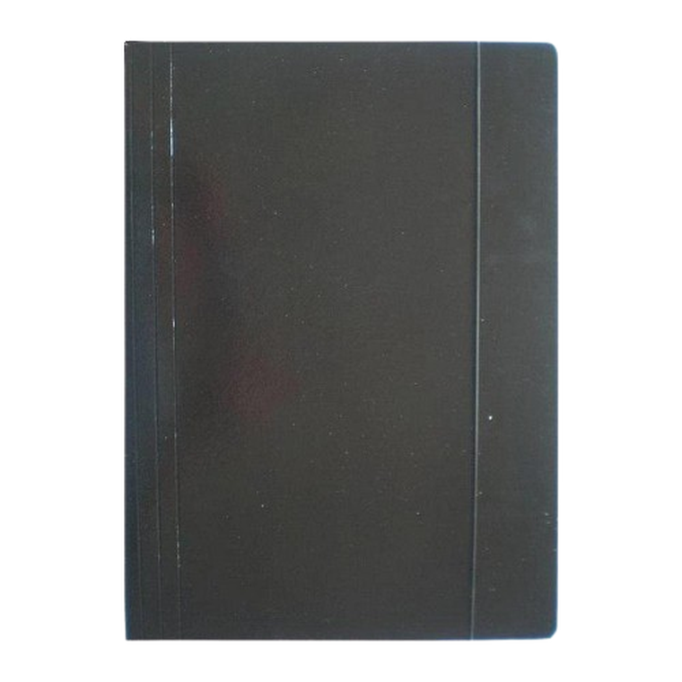 Ziemia Obiecana, teczka z gumką, A4, błyszcząca, czarna, 1 szt.