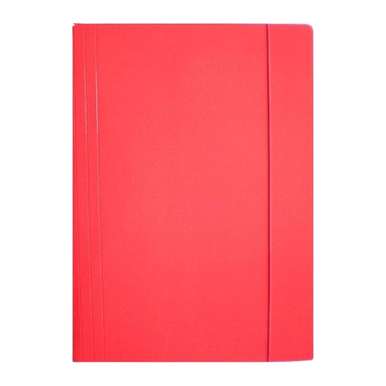 Ziemia Obiecana, teczka z gumką, A4, błyszcząca, czerwona, 1 szt.