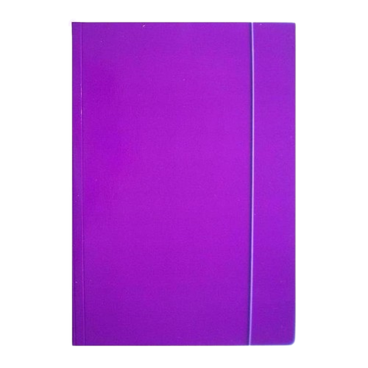 Ziemia Obiecana, teczka z gumką, A4, błyszcząca, fioletowa, 1 szt.