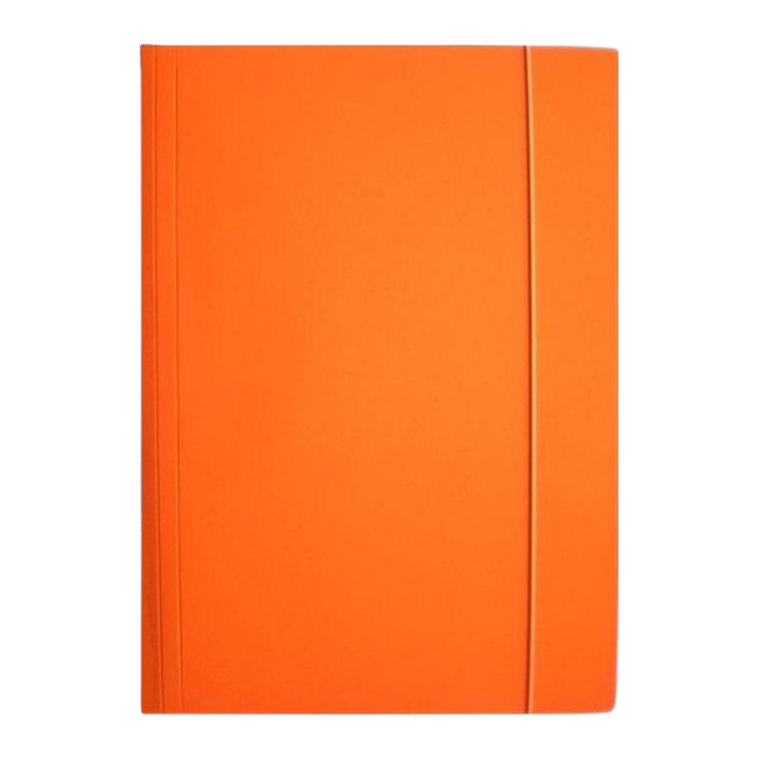Ziemia Obiecana, teczka z gumką, A4, błyszcząca, pomarańczowa, 1 szt.