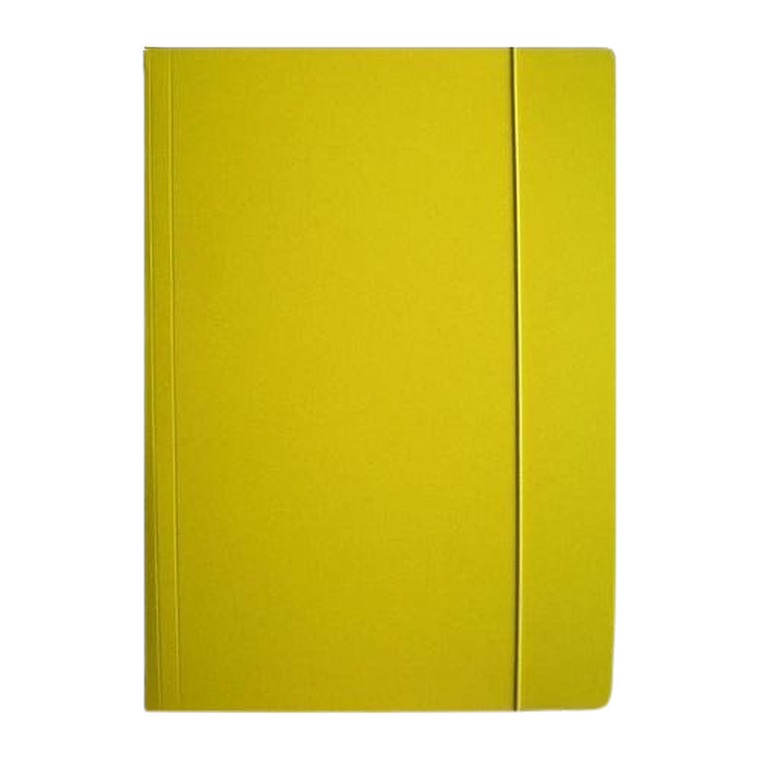 Ziemia Obiecana, teczka z gumką, A4, błyszcząca, żółta, 1 szt.