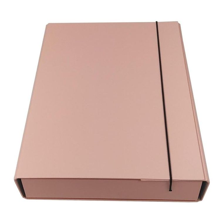 Ziemia Obiecana, teczka z gumką, różowa, 1 szt.