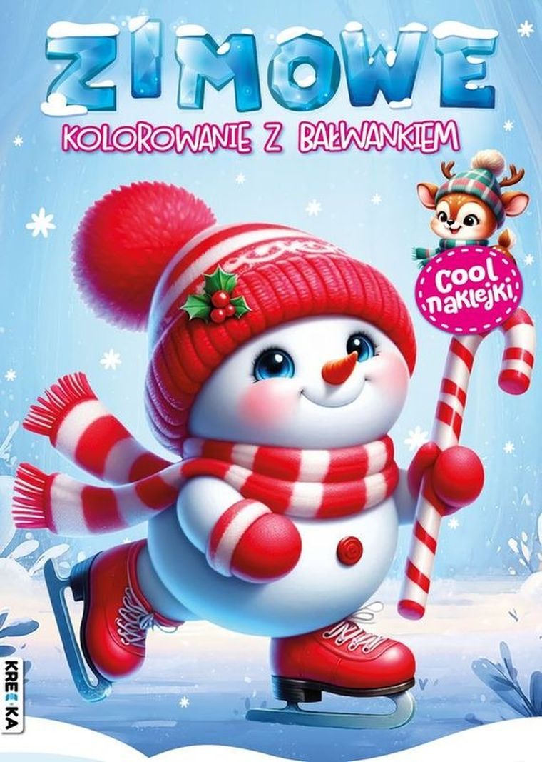 Zimowe kolorowanie z bałwankiem