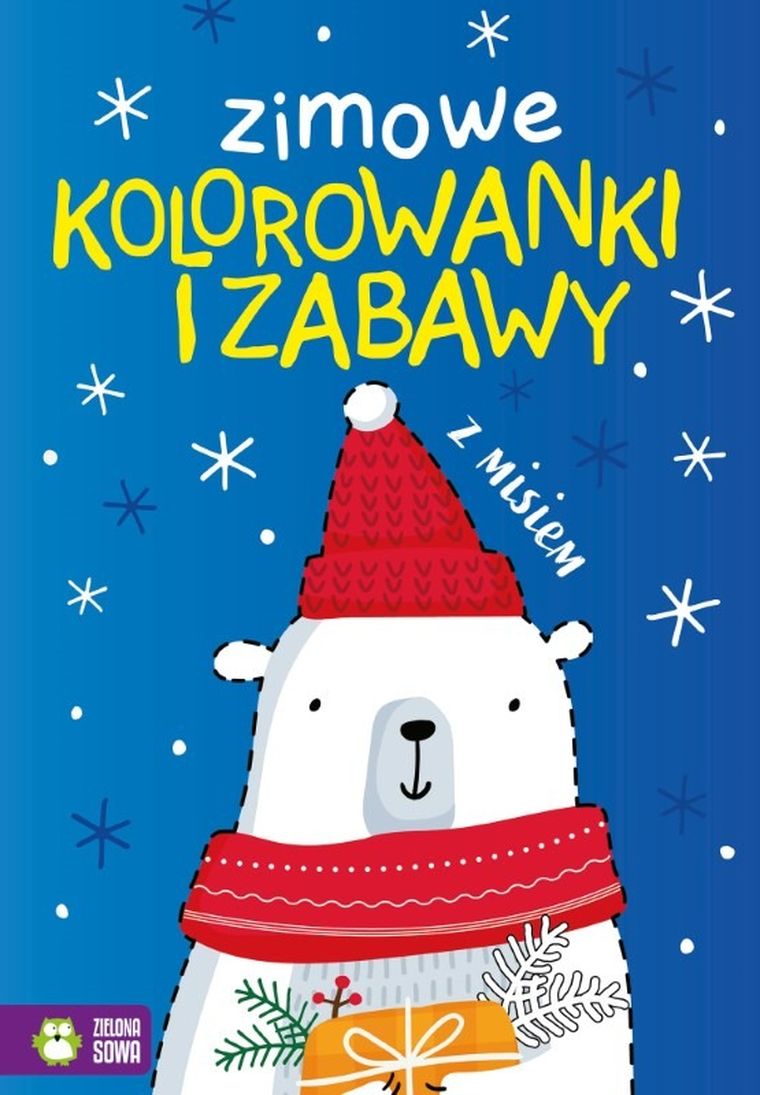 Zimowe kolorowanki i zabawy z misiem